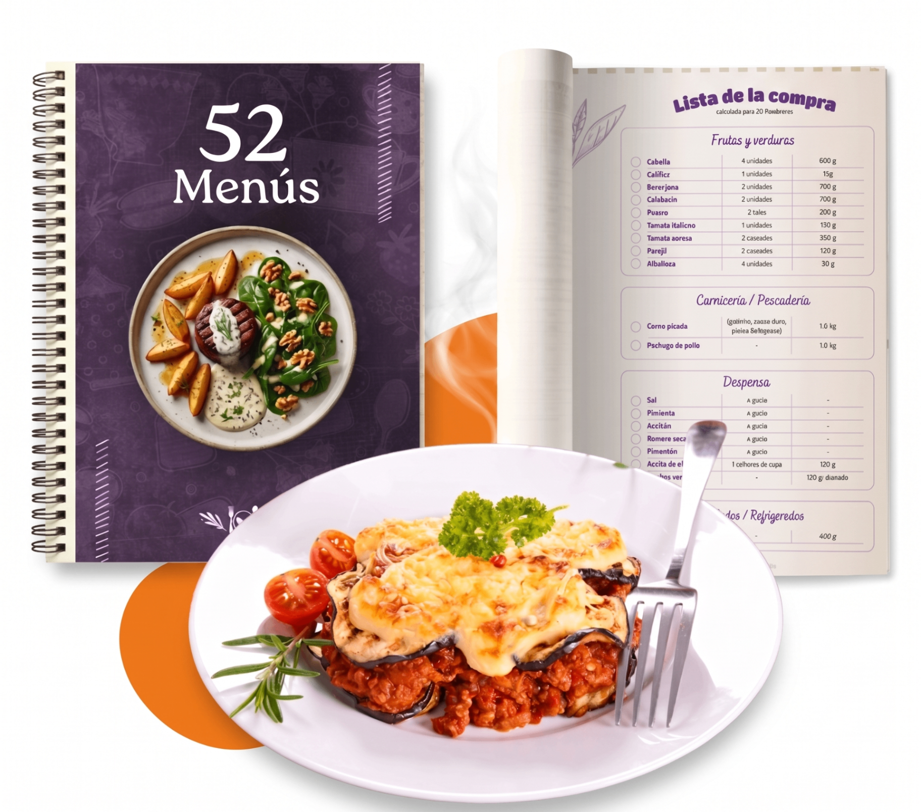 Libro 52 Menús con lista de la compra